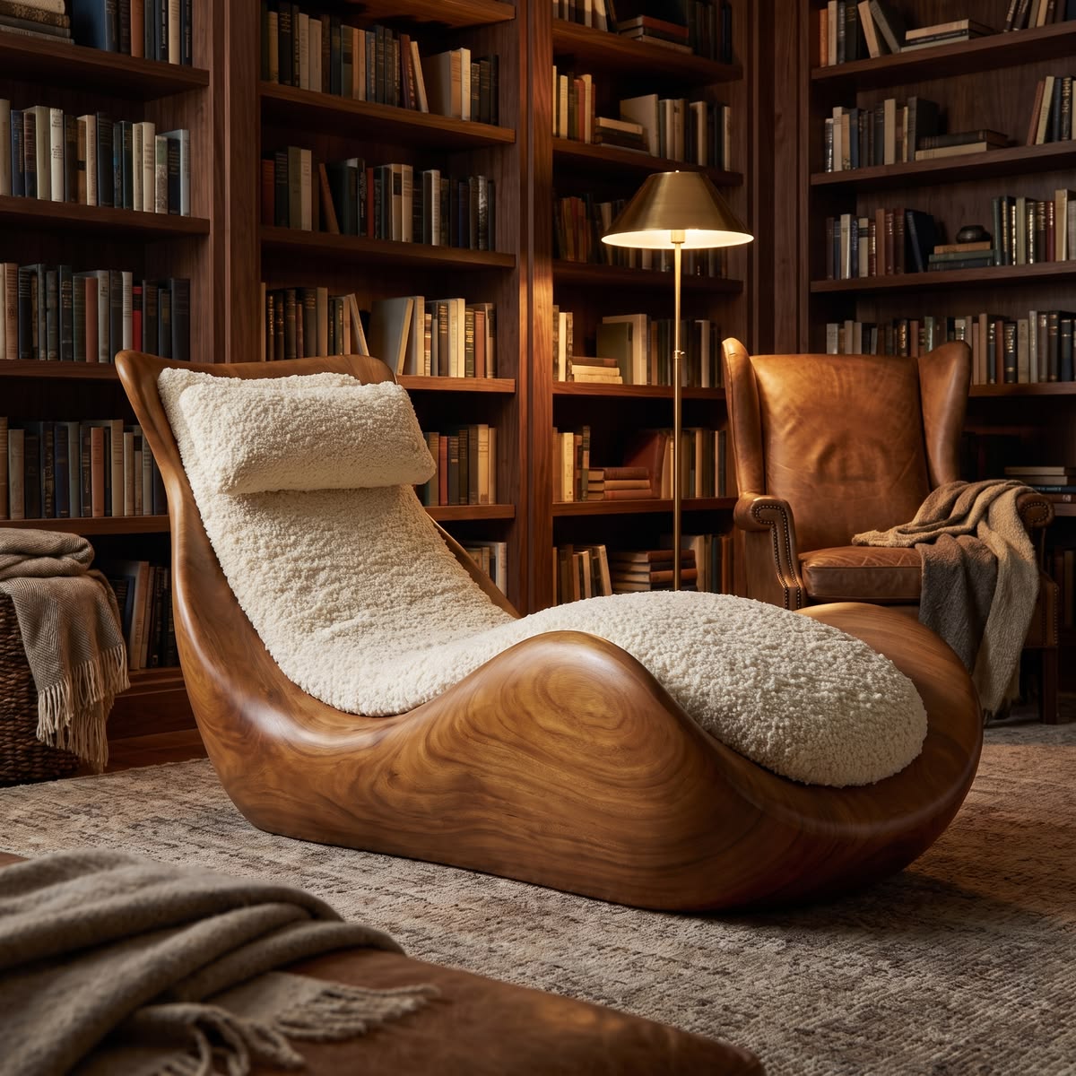 Deep-Cushion Reading Lounger